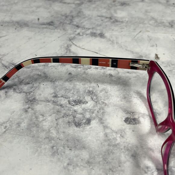 Kate Spade Lucyann 0X78 Eyeglasses Black Pink Rectangular Frames Only 49-16-135 - Picture 5 of 10